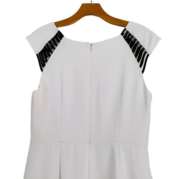 Catherine Malandrino Olivia White & Black Dress | Business | Size 6 - Picture 6 of 10